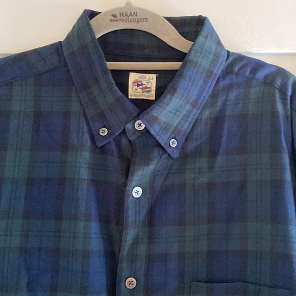 Men’s Sunny Sports Japan Plaid Long Sleeve Button Down Shirt Sz 44 - Picture 2 of 5